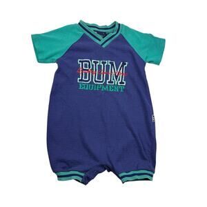 Vintage BUM Equipment Blue Romper, Size 24m